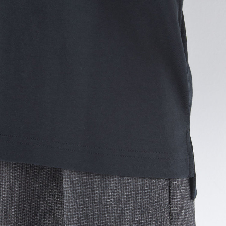 シルバーライン 【SILVER LINE/5分袖】パフスリーブカットソー/ブラック 黒