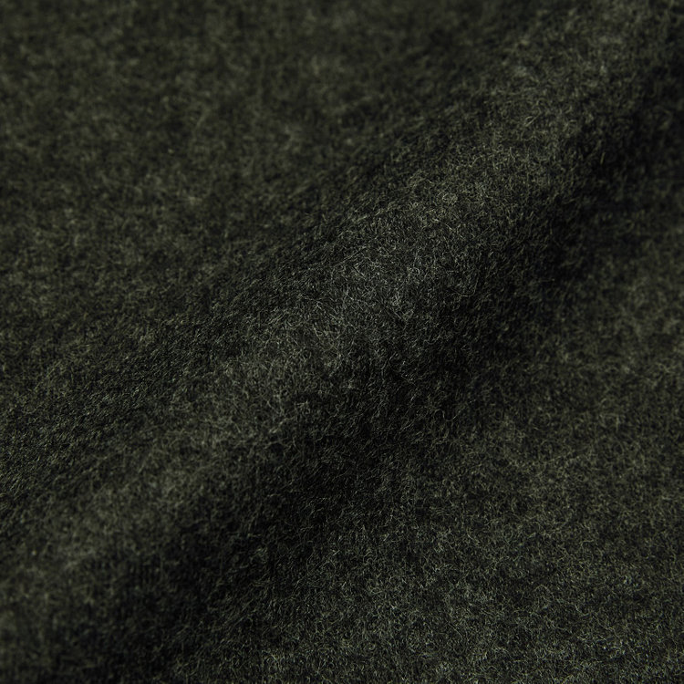 シルバーライン 【Take.it.easy】2タックワイドパンツ/カーキ×フランネルニット/※裾上げ必要 緑濃色