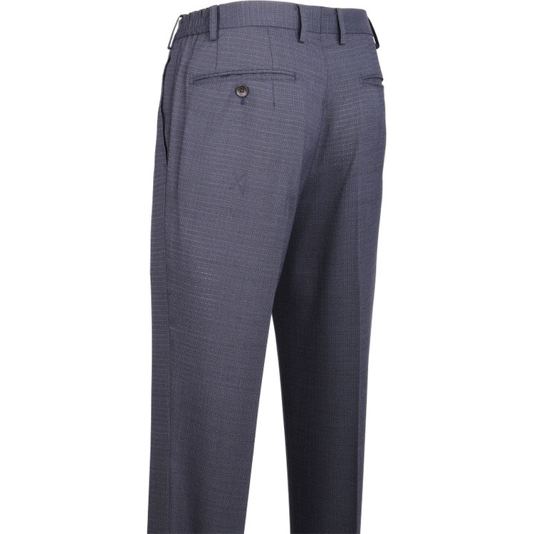 スーツセレクト 【WEB限定/OUTLET】【CLASSICO TAPERED】【春夏】スペアパンツ付き/2釦シングルスーツ 1タック/ネイビー×チェック/ウエストシャーリング/4S SUSTAINABILITY&ECOLOGY FABRIC ネイビー系(紺)