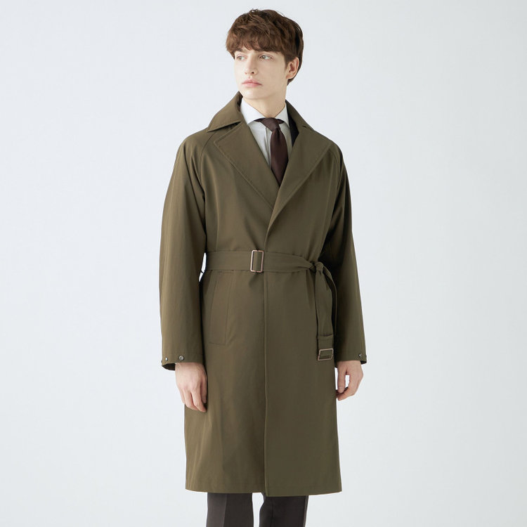 ブラックライン 【SL】2WAYストレッチタイロッケンコート/オリーブブランチ/WATERPROOF/パッカブル仕様 グリーン系(緑)