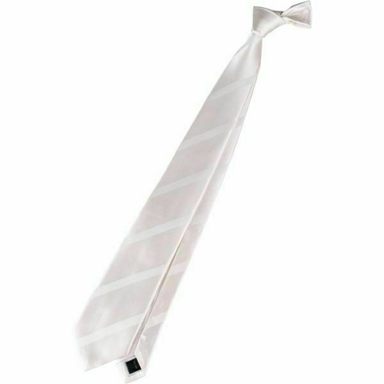 シルバーライン 【SILVER LINE】シルクストライプ 慶事対応 ネクタイ 8.0cm幅/ホワイト その他