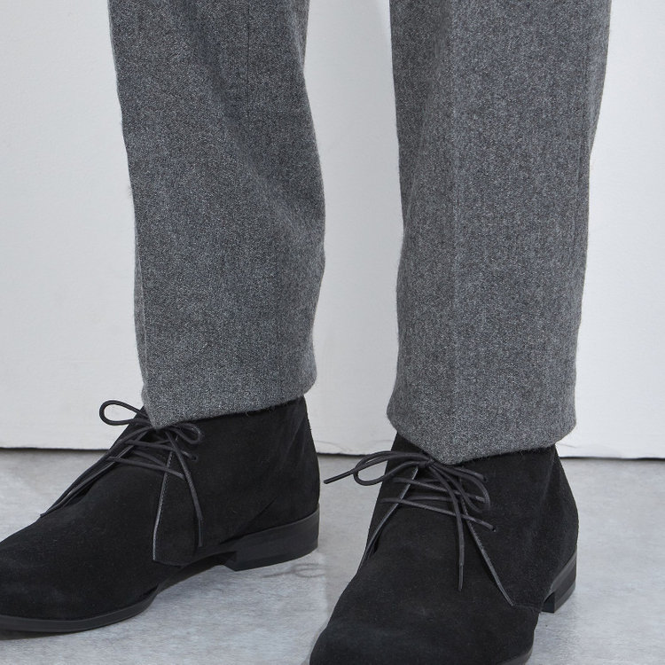 シルバーライン 【5DAYS CLOSET】【RBC】【秋冬】ウールブレンド1タックテーパードパンツ/グレー/ウエストムーブ/RE:NEWOOL/※裾上げ必要 グレー中間