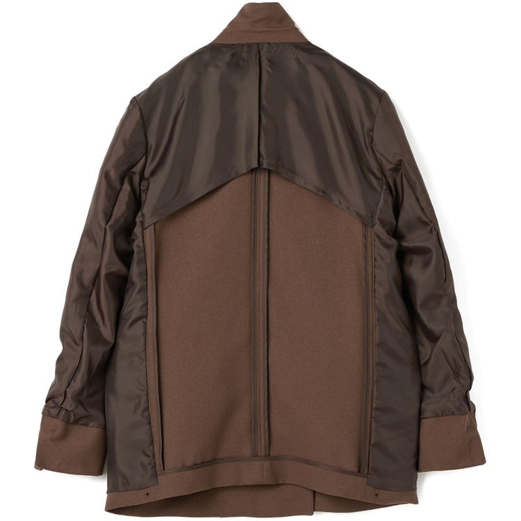 シルバーライン 【SL】【秋冬】4釦1掛けダブルジャケット/ブラウン/2WAYストレッチ/ウォッシャブル 茶中間