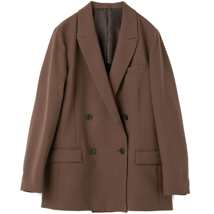 シルバーライン 【SL】【秋冬】4釦1掛けダブルジャケット/ブラウン/2WAYストレッチ/ウォッシャブル 茶中間