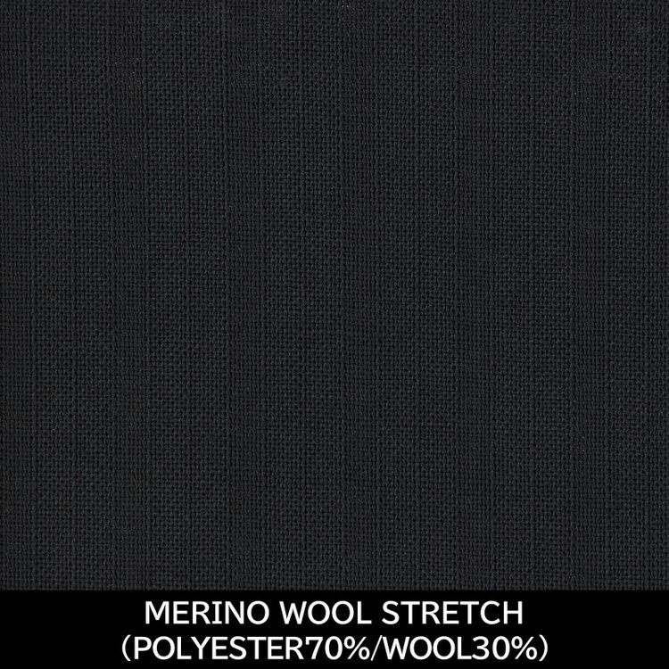 スーツセレクト 【日本製】【MEN'S】【パターンオーダー】【CLASSICO TAPERED S】【春夏】スーツ/ブラック×シャドーストライプ/MERINO WOOL STRETCH (POLYESTER70% WOOL30%) ブラック系(黒)