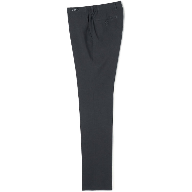ブラックライン 【SLIM TAPERED】【春夏】0タックテーパードパンツ/グレー×チェック/ウエストシャーリング/ウォッシャブル/4S SUSTAINABILITY&ECOLOGY FABRIC/※裾上げ済仕様 グレー濃色