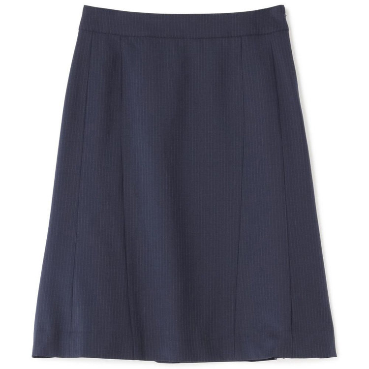 スーツセレクト 【SUIT SELECT×Samantha Thavasa】【年間】Aラインスカート/ネイビー×ストライプ/4S/マシンウォシャブル ネイビー系(紺)