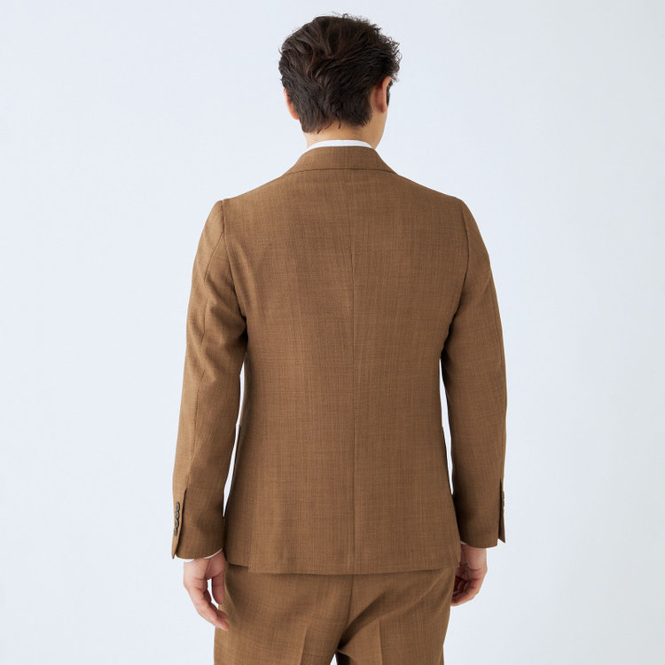 ブラックライン 【RBC】【春夏】6釦2掛けダブルジャケット/ブラウン/パッチポケット/4S SUSTAINABILITY&ECOLOGY FABRIC 茶中間