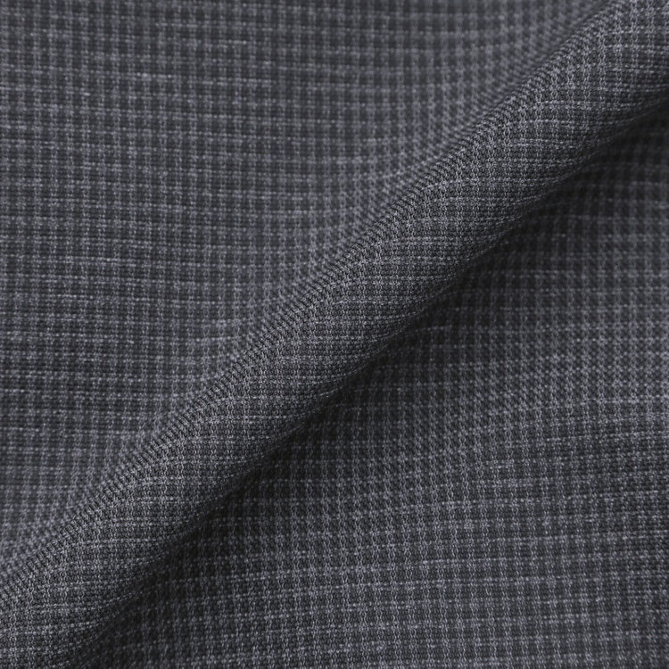 シルバーライン 【SL】【春夏】ワイドパンツ/グレー×チェック/ウエストシャーリング/ウォッシャブル/裾上げ済仕様 グレー中間