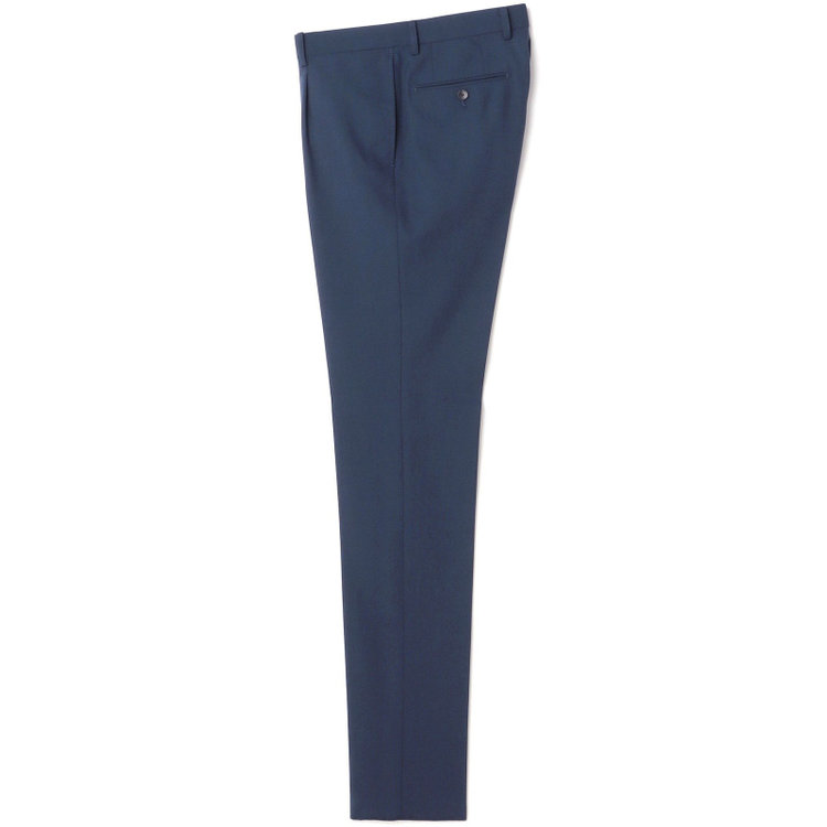 SUIT SELECT　アウトレット 【WEB限定/OUTLET/汚れ・キズ等有】【CLASSICO TAPERED】【秋冬】スペアパンツ付き/2釦シングルスーツ 1タック/ネイビー×ソリッド/ウォッシャブル/※裾上げ必要※スラックス汚れ 紺中間