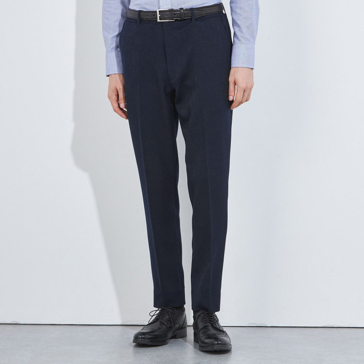 ソノタ 【BLACK LINE】【秋冬】ドローコード0タックパンツ/ネイビー/ウエストシャーリング仕様/※裾上げ済み仕様 紺中間