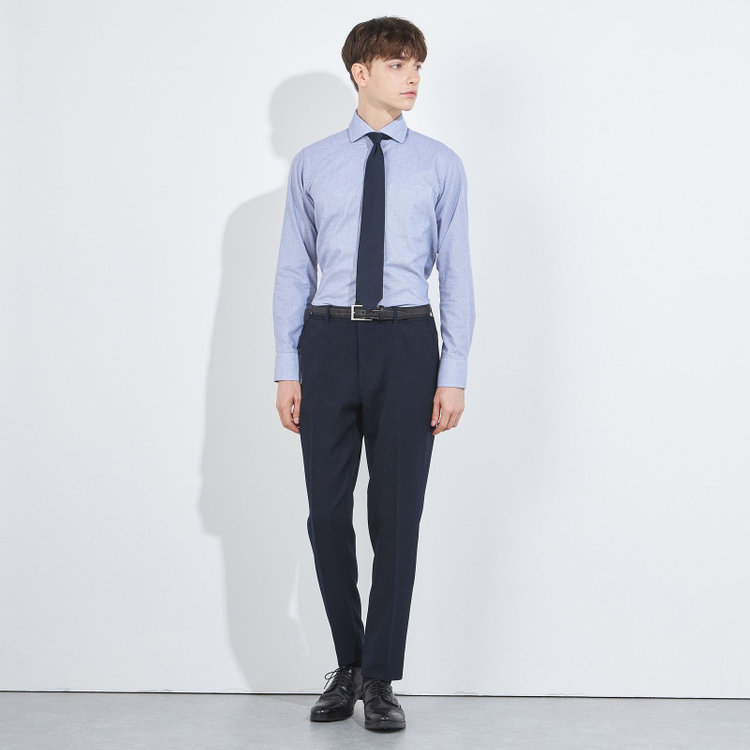 ソノタ 【BLACK LINE】【秋冬】ドローコード0タックパンツ/ネイビー/ウエストシャーリング仕様/※裾上げ済み仕様 紺中間