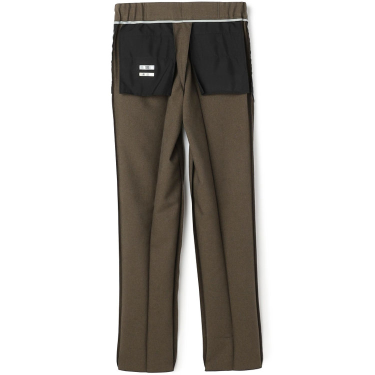 シルバーライン 【RBC】【秋冬】ドローコード2タックパンツ/カーキ/ウエストシャーリング仕様/4S SUSTAINABILITY&ECOLOGY FABRIC/※裾上げ済仕様 緑中間