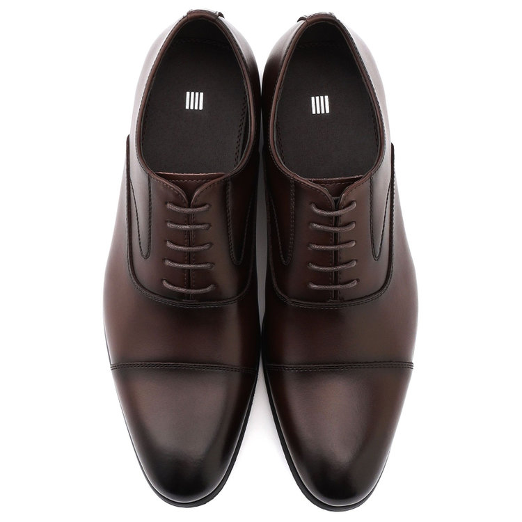 スーツセレクト 【SL】ストレートチップドレスシューズ/ブラウン/革 /セメント製法 茶中間