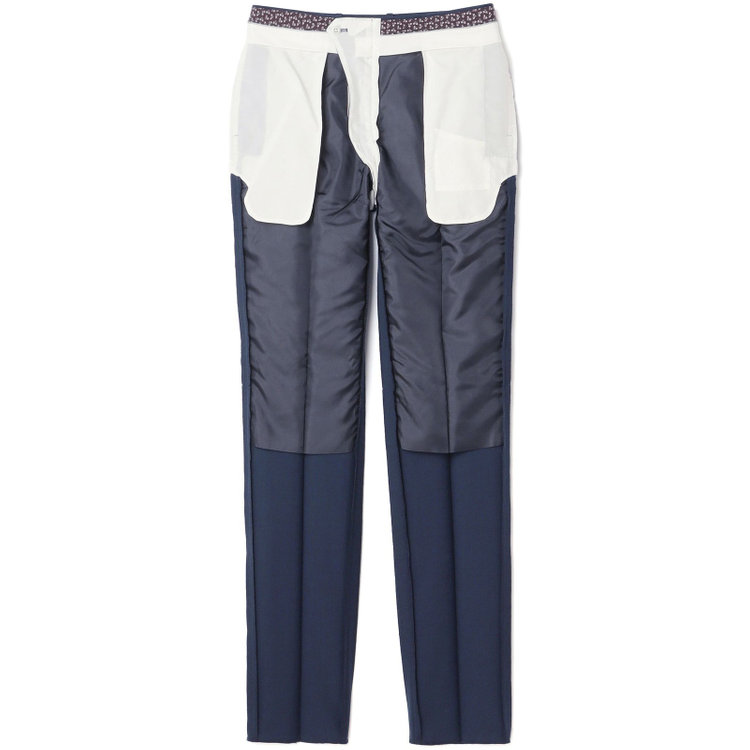 SUIT SELECT　アウトレット 【WEB限定/OUTLET/汚れ・キズ等有】【CLASSICO TAPERED】【秋冬】スペアパンツ付き/2釦シングルスーツ 1タック/ネイビー×ソリッド/ウォッシャブル/※裾上げ必要※スラックス汚れ 紺中間