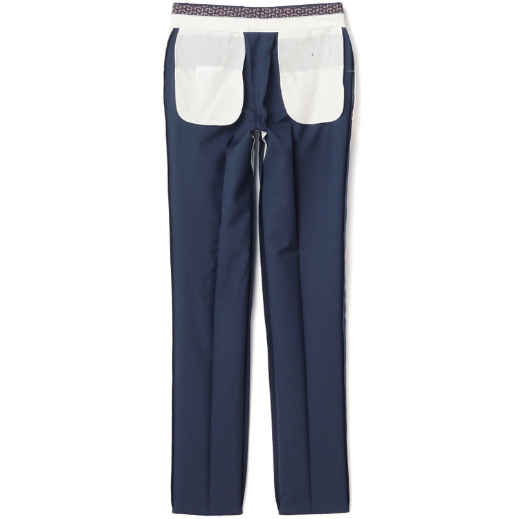 SUIT SELECT　アウトレット 【WEB限定/OUTLET/汚れ・キズ等有】【CLASSICO TAPERED】【秋冬】スペアパンツ付き/2釦シングルスーツ 1タック/ネイビー×ソリッド/ウォッシャブル/※裾上げ必要※スラックス汚れ 紺中間