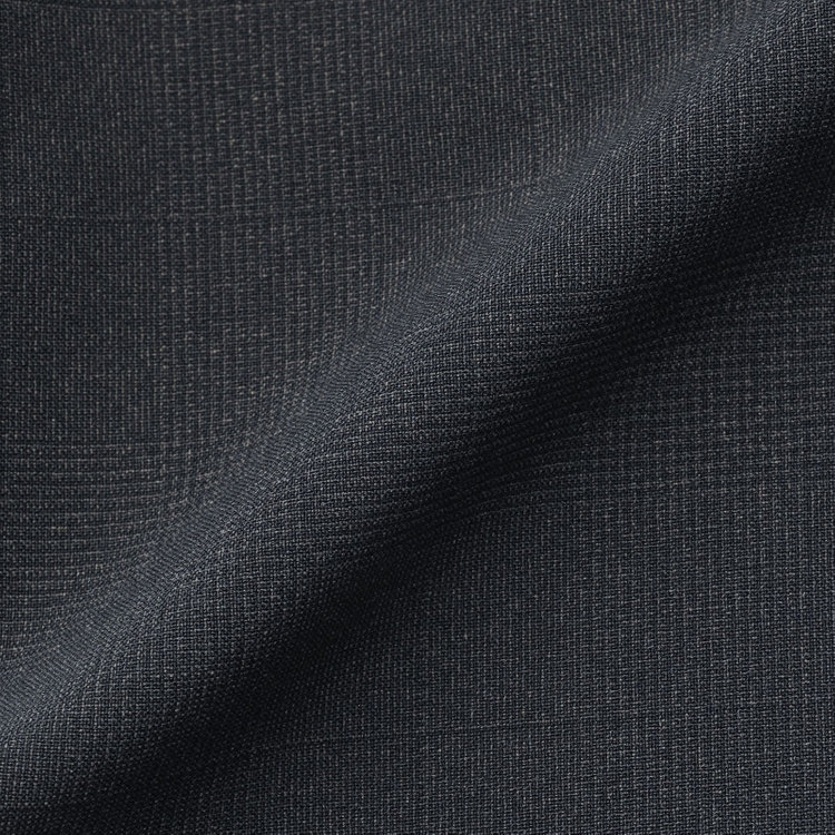 ブラックライン 【SLIM TAPERED】【春夏】0タックテーパードパンツ/グレー×チェック/ウエストシャーリング/ウォッシャブル/4S SUSTAINABILITY&ECOLOGY FABRIC/※裾上げ済仕様 グレー濃色