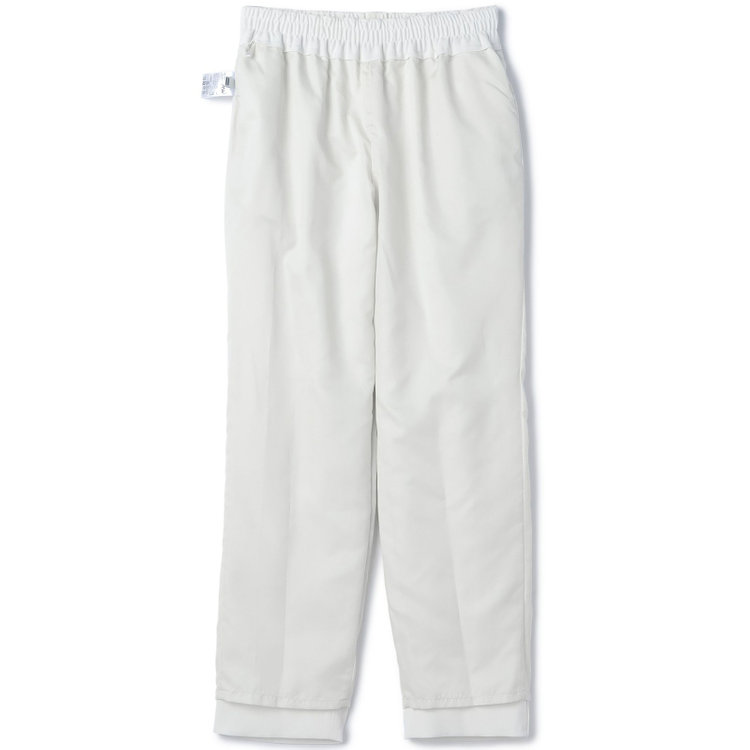 ブラックライン 【SL】【年間】イージーテーパードパンツ/ホワイト/ウエストフルシャーリング/裾上げ済仕様/ウォッシャブル ホワイト系(白)