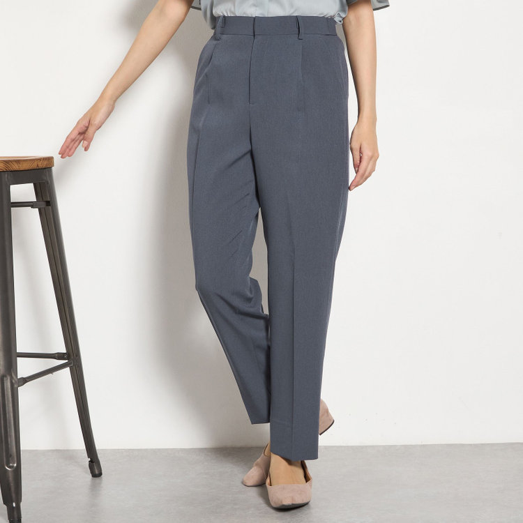 シルバーライン 【SILVER LINE】【年間】1釦シングルパンツスーツ/ネイビー/ウォッシャブル/ウエストシャーリング/4S SUSTAINABILITY&ECOLOGY FABRIC/※パンツ裾上げ済仕様 紺中間