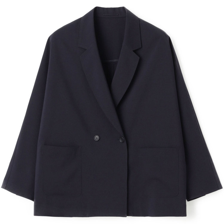 シルバーライン 【SILVER LINE】【春夏】2釦1掛けダブルジャケット/ネイビー/ウォッシャブル/4S SUSTAINABILITY&ECOLOGY FABRIC/Naturemier 紺濃色