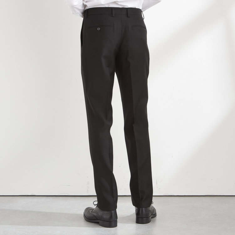 ブラックライン 【NEW-X】【年間】【フォーマル対応可】 2釦シングルスーツ 0タック/ブラック×ソリッド/LIMITED EDITION/Premium Black/※裾上げ必要 黒