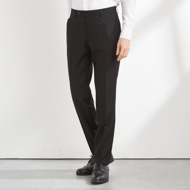 ブラックライン 【NEW-X】【年間】【フォーマル対応可】 2釦シングルスーツ 0タック/ブラック×ソリッド/LIMITED EDITION/Premium Black/※裾上げ必要 黒