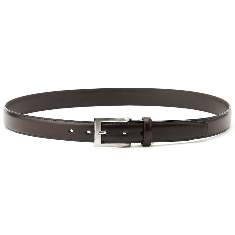 ブラックライン ピンバックルベルト 3.0幅/ダークブラウン(ウエスト95cmまで対応) 茶中間