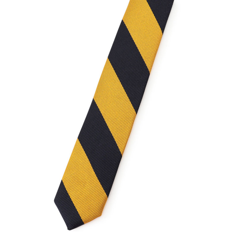 シルバーライン 【発送在庫あり】【SL】シルクストライプネクタイ 8.5cm幅/ゴールド×ネイビー/JAPAN MADE その他