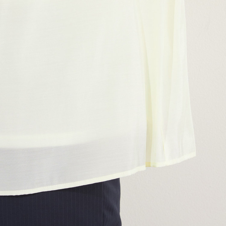 サマンサ 【SUIT SELECT×Samantha Thavasa】【長袖】リボンブラウス/イエロー 黄中間