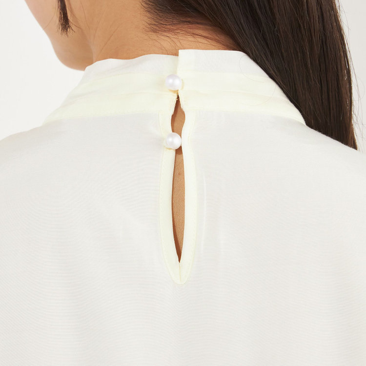 サマンサ 【SUIT SELECT×Samantha Thavasa】【長袖】リボンブラウス/イエロー 黄中間