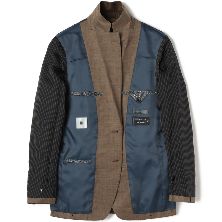 シルバーライン 【CLASSICO TAPERED】【春夏】2釦シングルスーツ 1タック/ブラウン/ウエストムーブ/REDA ACTIVE/NEW ZEALAND MERINO/SHOWER CLEAN/※パンツ裾上げ済仕様 茶淡色