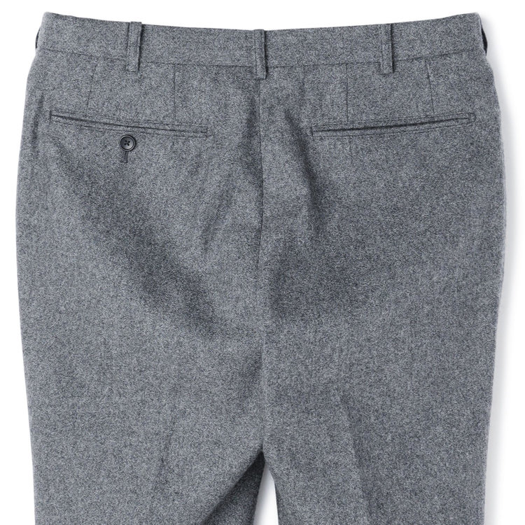 シルバーライン 【5DAYS CLOSET】【RBC】【秋冬】ウールブレンド1タックテーパードパンツ/グレー/ウエストムーブ/RE:NEWOOL/※裾上げ必要 グレー中間