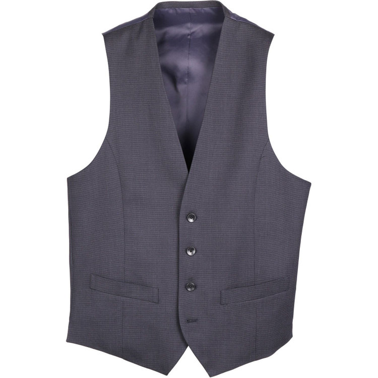 スーツセレクト 【発送在庫あり】【CLASSICO TAPERED】【年間】2釦シングルスリーピーススーツ 1タック/ネイビー×ピンドット ネイビー系(紺)