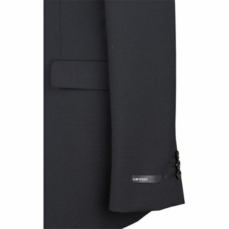 スーツセレクト 【WEB限定/OUTLET】【SLIM TAPERED_2】【年間】スペアパンツ付き/2釦シングルスーツ 0タック/ブラック×ソリッド/THE RECRUIT STYLE/SHOWER CLEAN ブラック系(黒)