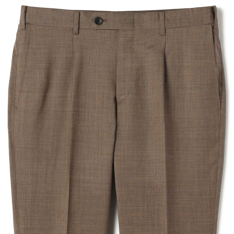 シルバーライン 【CLASSICO TAPERED】【春夏】2釦シングルスーツ 1タック/ブラウン/ウエストムーブ/REDA ACTIVE/NEW ZEALAND MERINO/SHOWER CLEAN/※パンツ裾上げ済仕様 茶淡色
