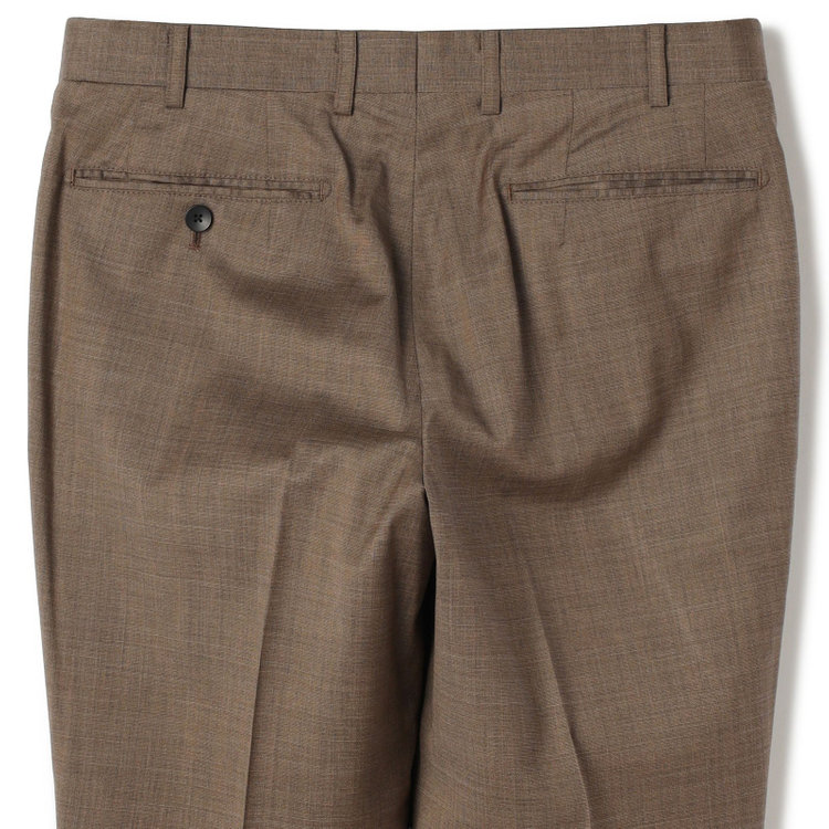 シルバーライン 【CLASSICO TAPERED】【春夏】2釦シングルスーツ 1タック/ブラウン/ウエストムーブ/REDA ACTIVE/NEW ZEALAND MERINO/SHOWER CLEAN/※パンツ裾上げ済仕様 茶淡色
