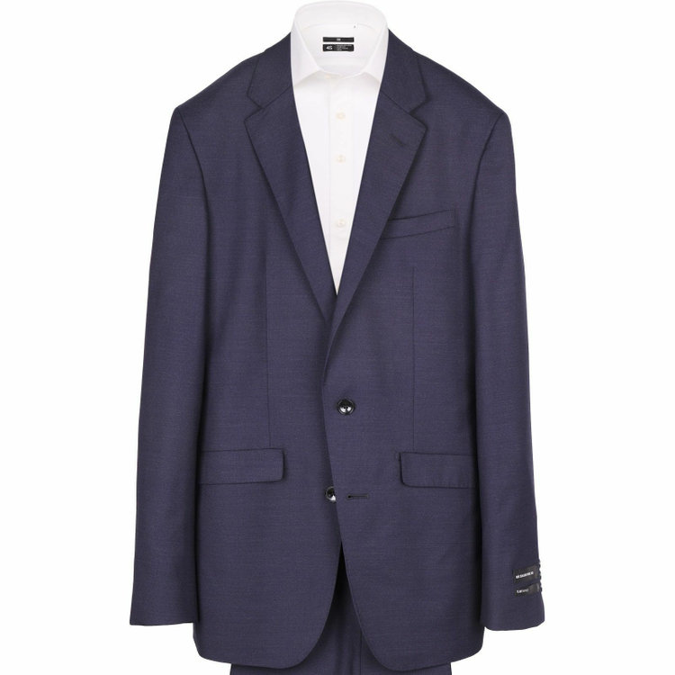 スーツセレクト 【WEB限定/OUTLET】【発送在庫あり】【SLIM TAPERED_2】【秋冬】2釦シングルスーツ 0タック/ネイビー×ソリッド/NEW ZEALAND WOOL MIX/SHOWER CLEAN ネイビー系(紺)