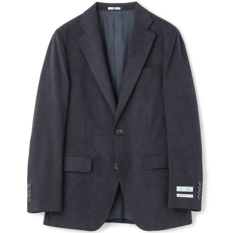 シルバーライン 【発送在庫あり】【CLASSICO TAPERED】【秋冬】2釦ジャケット/ネイビー×コーデュロイ/4S SUSTAINABLE 紺濃色