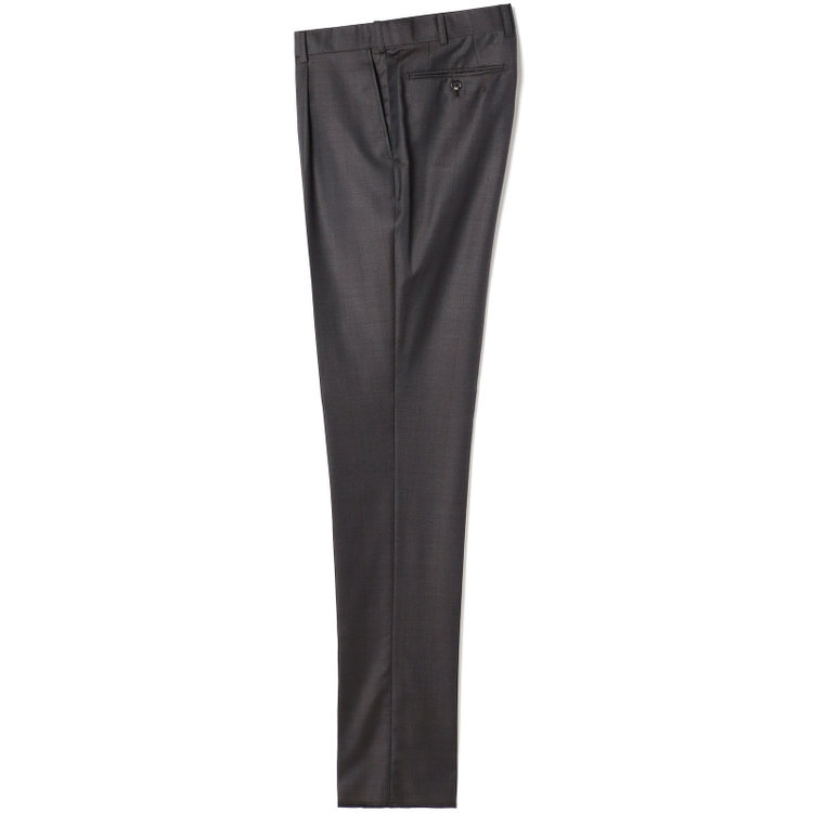 シルバーライン 【先行予約】【CLASSICO TAPERED】【秋冬】2釦シングルスーツ 1タック/ブラウン×メランジ調グレンチェック/ウエストムーブ/Ermenegildo Zegna Traveller/※裾上げ必要 茶濃色