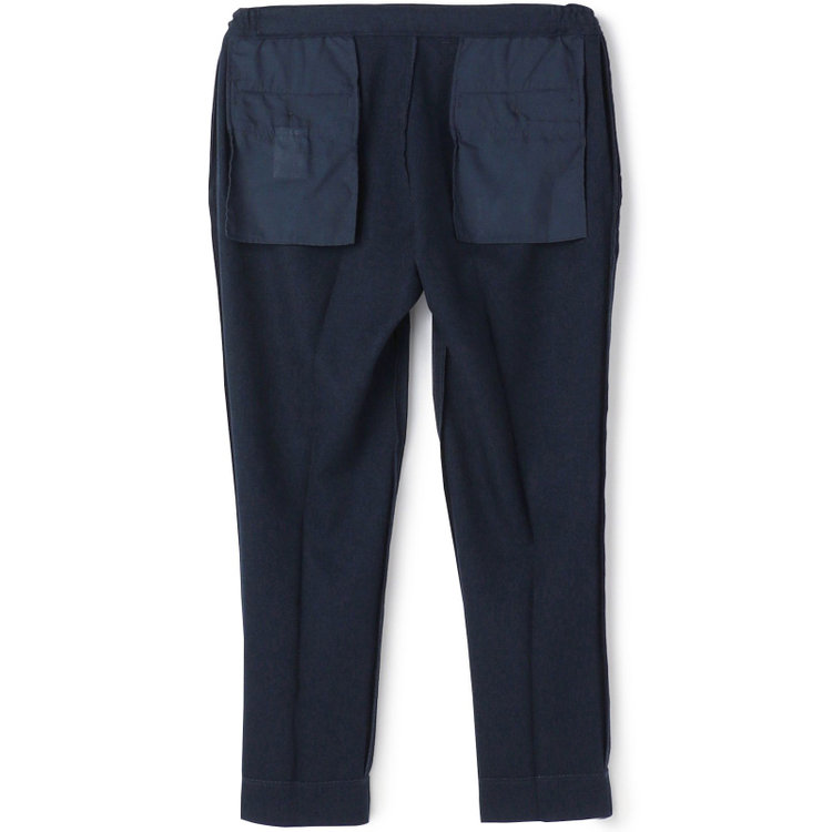 ソノタ 【BLACK LINE】【秋冬】ドローコード0タックパンツ/ネイビー/ウエストシャーリング仕様/※裾上げ済み仕様 紺中間