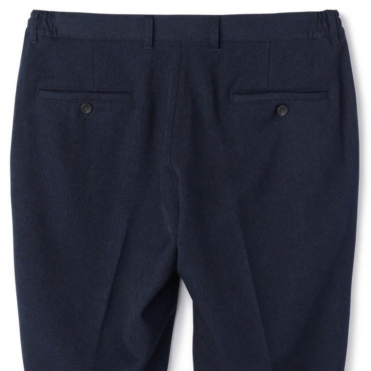 ソノタ 【BLACK LINE】【秋冬】ドローコード0タックパンツ/ネイビー/ウエストシャーリング仕様/※裾上げ済み仕様 紺中間