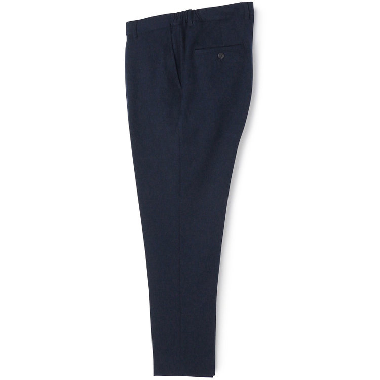 ソノタ 【BLACK LINE】【秋冬】ドローコード0タックパンツ/ネイビー/ウエストシャーリング仕様/※裾上げ済み仕様 紺中間