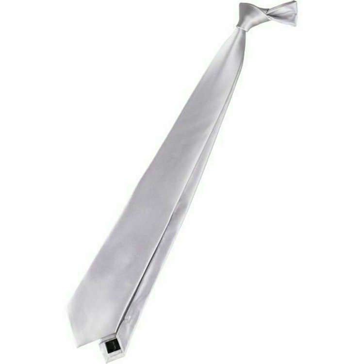 【SILVER LINE】シルクソリッド 慶事対応 ネクタイ 8.0cm幅/シルバー