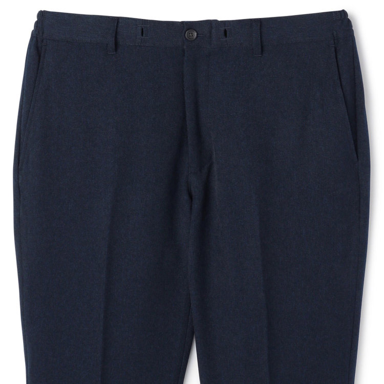 ソノタ 【BLACK LINE】【秋冬】ドローコード0タックパンツ/ネイビー/ウエストシャーリング仕様/※裾上げ済み仕様 紺中間