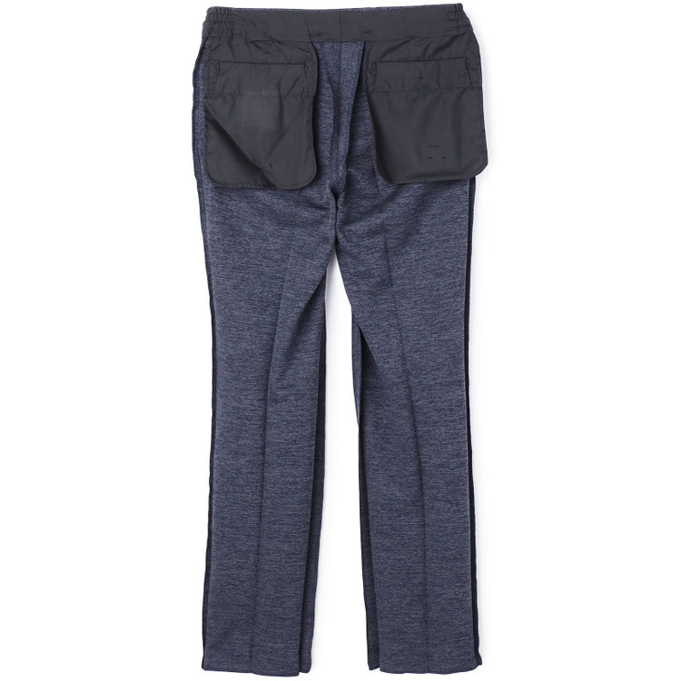 シルバーライン 【CLASSICO TAPERED】【秋冬】1タックテーパードパンツ/ネイビー/ウエストシャーリング/4S SUSTAINABILITY&ECOLOGY FABRIC/※裾上げ必要 紺濃色