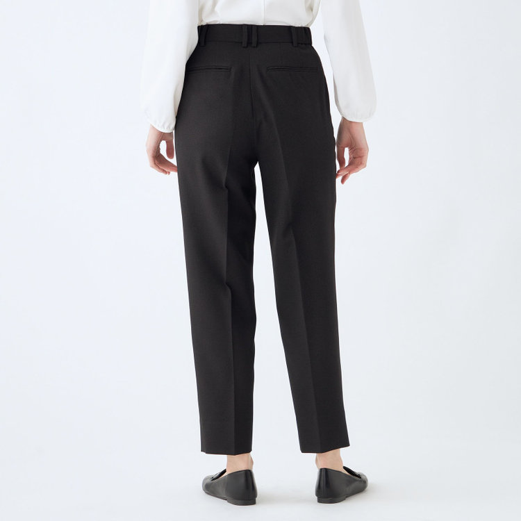 シルバーライン 【RELAX TAPERED】【秋冬】1釦シングルテーパードパンツスーツ/ブラック/ウォッシャブル/※パンツ裾上げ済仕様 黒