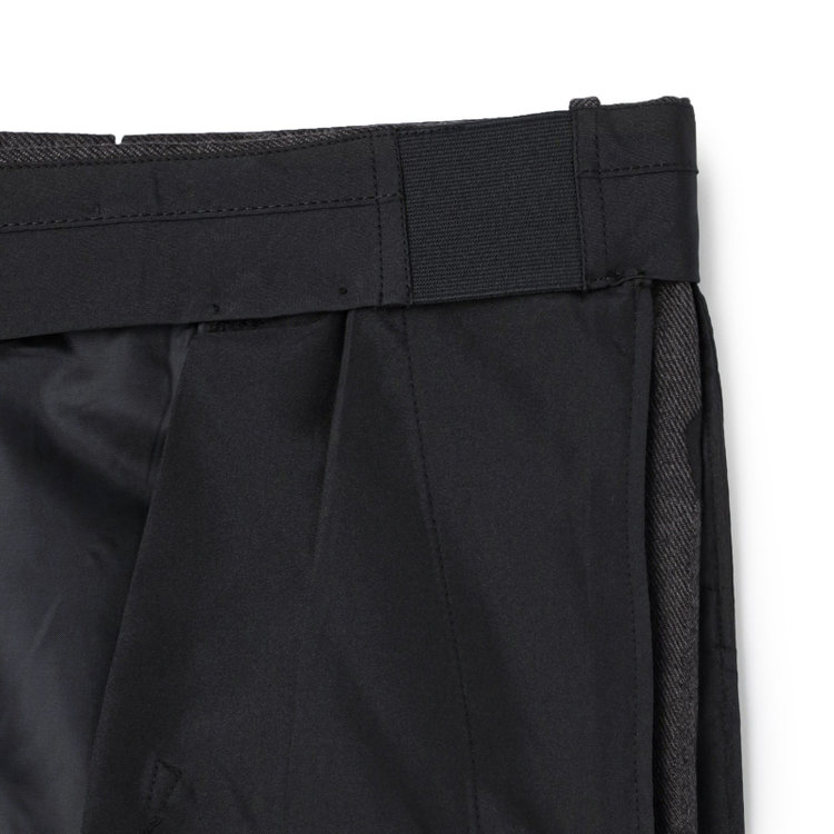 シルバーライン 【発送在庫あり】【CLASSICO TAPERED】【秋冬】3釦段返りシングルスーツ 2タック/グレー×ヘリンボーン/ウエストムーブ/MARZOTTO/※裾上げ必要 グレー濃色