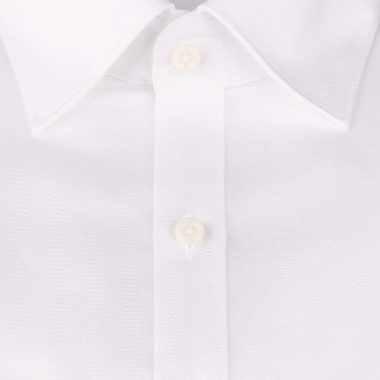 ブラックライン 【SKINNY】【形態安定】ワイドカラードレスワイシャツ/ホワイト×ソリッド/ストレッチ ホワイト系(白)