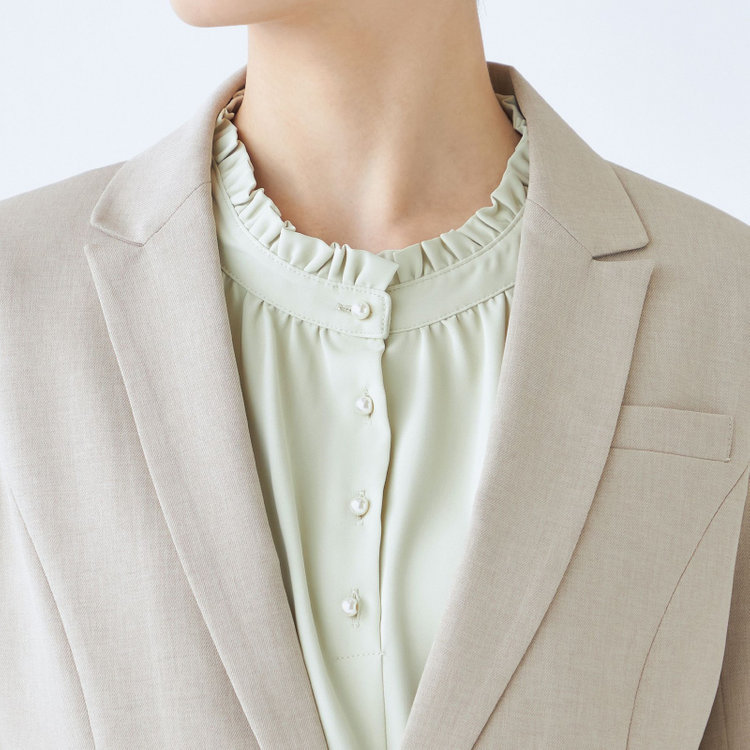 シルバーライン 【SL】【年間】1釦ジャケット/ベージュ/ウォッシャブル 茶淡色