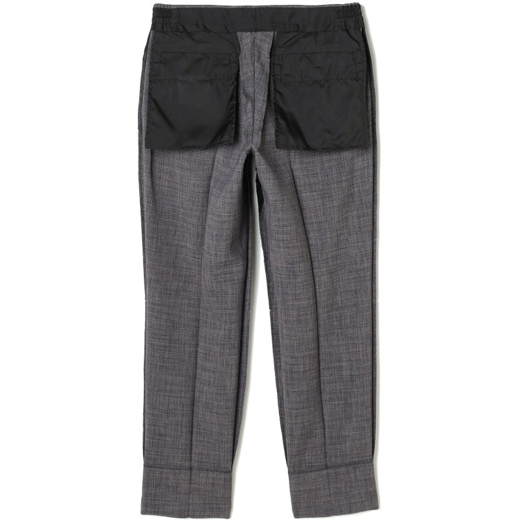 ブラックライン 【SLIM TAPERED_2】【春夏】2釦シングルスーツ 0タック/グレー/ウエストシャーリング/4S SUSTAINABILITY&ECOLOGY FABRIC/※パンツ裾上げ済仕様 グレー中間